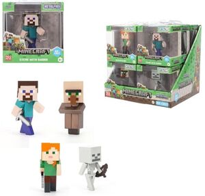 MINECRAFT FIGURA DE METAL 7 CM SERIE 4 SURTIDO