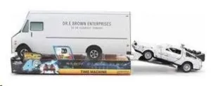 DELOREAN FROZEN 40 ANIVERSARIO VEHICULO 1/32 SCALE BACK TO THE FUTURE HOLLYWOOD RIDES