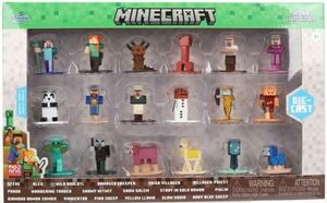 MINECRAFT SET NANOFIGURAS METÁLICAS DE 4 CM