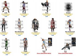 ONE PIECE SOBRE SORPRESA NANO FIGURA METÁLICA SERIE 1