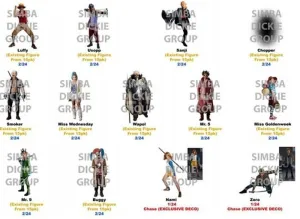 ONE PIECE SOBRE SORPRESA NANO FIGURA METÁLICA SERIE 1