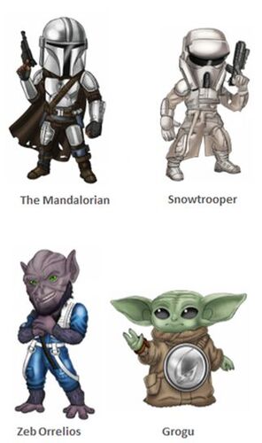 STAR WARS THE MANDALORIAN FIGURA DE METAL 7 CM SURTIDO