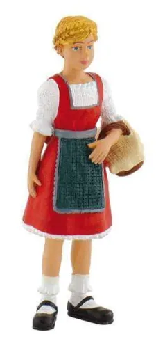 BULLYLAND ANIMAL WORLD FIGURA NIÑA GRANJERA LENA 7CM                       