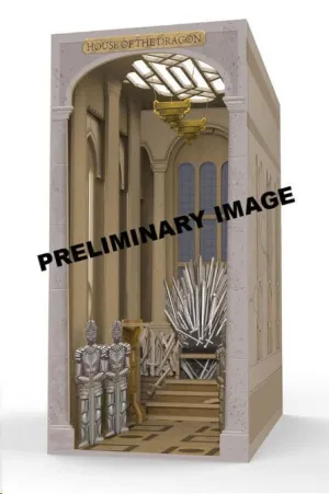 LA CASA DEL DRAGÓN MAQUETA BOOK NOOK TINY ADVENTURES IRON THRONE 23 CM