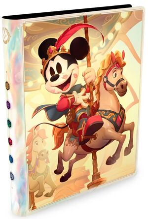 DISNEY LORCANA TCG ATTACK OF THE VINE! ÁLBUM PORTFOLIO 9 BOLSILLOS MICKEY MOUSE Y MINNIE MOUSE EN FABLED