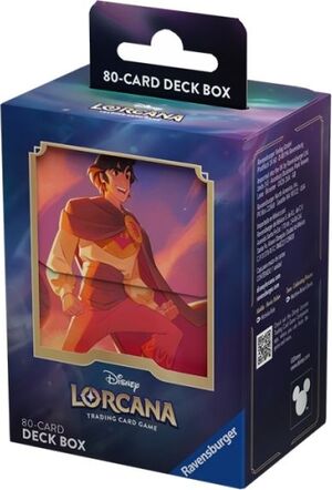 DISNEY LORCANA TCG SHIMMERING SKIES CAJA DE MAZO ALADDIN