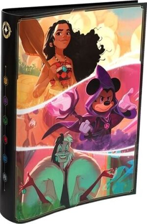 DISNEY LORCANA TCG SHIMMERING SKIES ALBUM 10 PÁGINAS NICHOLAS KOLE