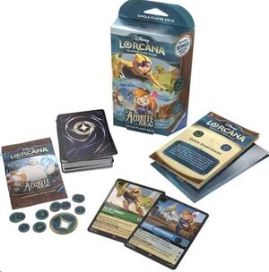 DISNEY LORCANA TCG AZURITE SEA MAZO PARA UN JUGADOR - INGLÉS