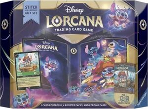 DISNEY LORCANA TCG AZURITE SEA GIFT SET STITCH COLLECTOR'S - INGLÉS