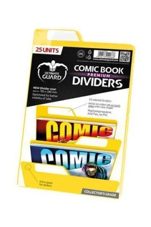 ULTIMATE GUARD PREMIUM COMIC BOOK DIVIDERS SEPARADORES AMARILLO (25)
