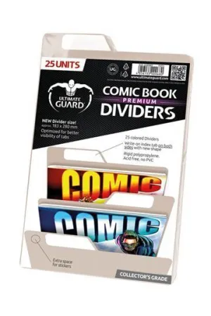 ULTIMATE GUARD PREMIUM COMIC BOOK DIVIDERS SEPARADORES BEIGE (25)