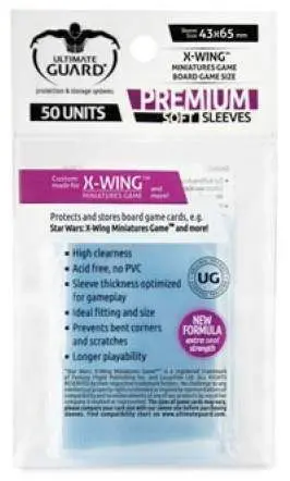 ULTIMATE GUARD PREMIUM SOFT SLEEVES FUNDAS CARTAS X-WING (50) ULTIMATE GUARD PREMIUM SOFT SLEEVES FUNDAS CARTAS X-WING (50)