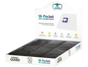 ULTIMATE GUARD 18-POCKET PAGES SIDE-LOADING NEGRO (50)                     