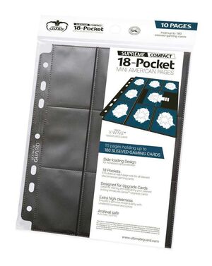 ULTIMATE GUARD 18-POCKET COMPACT PAGES MINI AMERICAN NEGRO (10)            