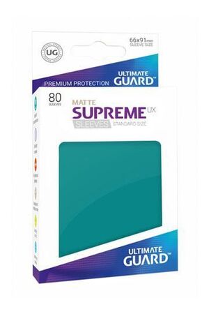 ULTIMATE GUARD SUPREME UX FUNDAS CARTAS TAMAÑO ESTANDAR GASOLINA AZUL MATE 