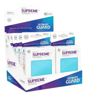 ULTIMATE GUARD SUPREME UX FUNDAS CARTAS TAMAÑO ESTANDAR AGUAMARINA MATE (80 ULTIMATE GUARD SUPREME UX FUNDAS CARTAS TAMAÑO ESTANDAR AGUAMARINA MATE (80