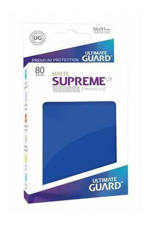 ULTIMATE GUARD SUPREME UX FUNDAS CARTAS TAMAÑO ESTANDAR AZUL MATE (80)     