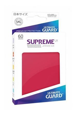 ULTIMATE GUARD SUPREME UX FUNDAS CARTAS TAMAÑO JAPONES ROJO (60)           