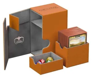 ULTIMATE GUARD FLIP'N'TRAY DECK CASE 80+ CAJA ESTANDAR XENOSKIN NARANJA    