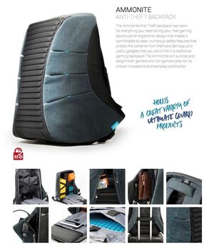 ULTIMATE GUARD MOCHILA ANTIRROBO AMMONITE                                  