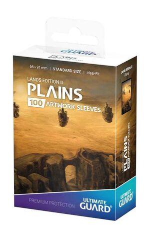 ULTIMATE GUARD PRINTED SLEEVES ESTANDAR LANDS EDITION II LLANURA (100)     