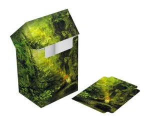 ULTIMATE GUARD BASIC DECK CASE 80+ TAMAÑO ESTANDAR LANDS EDITION II BOSQUE 