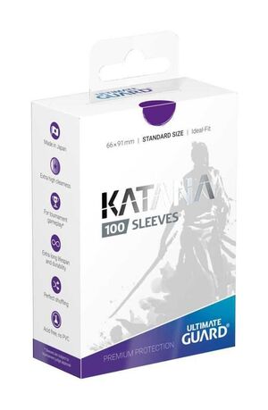ULTIMATE GUARD KATANA SLEEVES FUNDAS CARTAS ESTANDAR VIOLETA (100) 66X91   