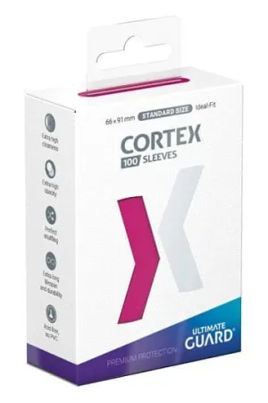 FUNDAS ULTIMATE GUARD CORTEX TALLA ESTÁNDAR ROSA (100)