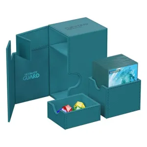 ULTIMATE GUARD FLIP`N`TRAY 80+ XENOSKIN MONOCOLOR GASOLINA AZUL