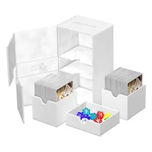 ULTIMATE GUARD TWIN FLIP`N`TRAY 200+ XENOSKIN MONOCOLOR BLANCO
