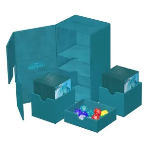 ULTIMATE GUARD TWIN FLIP`N`TRAY 200+ XENOSKIN MONOCOLOR GASOLINA AZUL