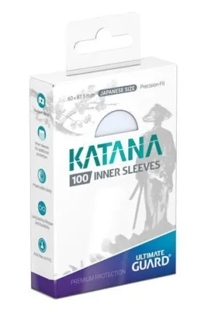 ULTIMATE GUARD KATANA INNER SLEEVES JAPANESE SIZE TRANSPARENTE (100)