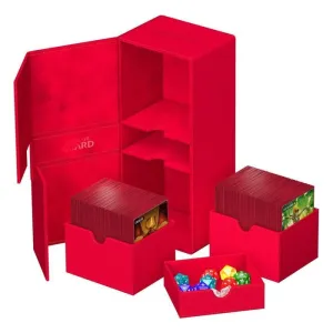 ULTIMATE GUARD TWIN FLIP`N`TRAY 266+ XENOSKIN ROJO