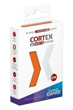 FUNDAS ULTIMATE GUARD CORTEX TALLA JAPONESA NARANJA MATE (60)