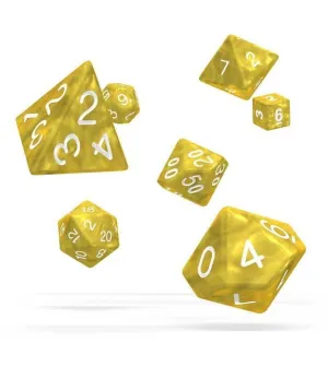 OAKIE DOAKIE DADOS RPG SET DE 7 MARBLE AMARILLO
