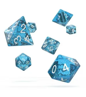 OAKIE DOAKIE DADOS RPG SET DE 7 SPECKLED AZUL CLARO