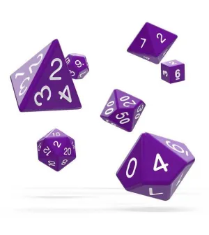 OAKIE DOAKIE DADOS RPG SET DE 7 SOLID PURPURA