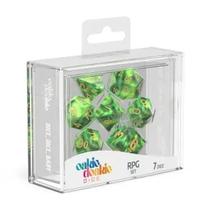 OAKIE DOAKIE DICE DADOS RPG SET DE 7 GEMIDICE JUNGLE