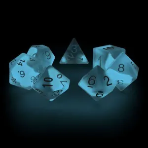 OAKIE DOAKIE DADOS RPG SET DE 7 GLOW IN THE DARK ARCTIC