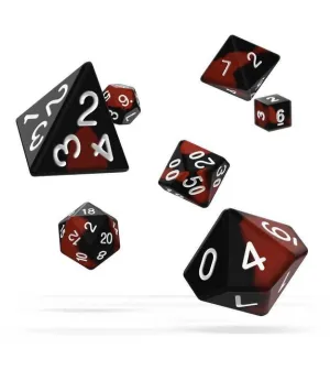 OAKIE DOAKIE DADOS RPG SET DE 7 GLOW IN THE DARK LAVA