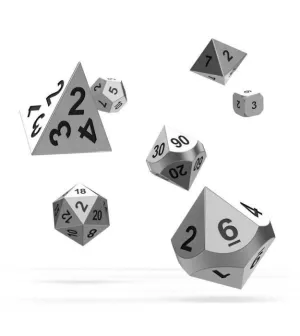 OAKIE DOAKIE DADOS RPG SET DE 7 METAL MERCURY