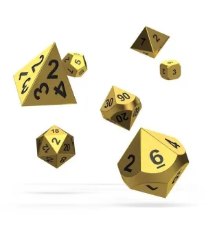 OAKIE DOAKIE DADOS RPG SET DE 7 METAL AURYM