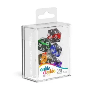 OAKIE DOAKIE DADOS RPG SET DE 5 SPINDOWN D20 ENCLAVE