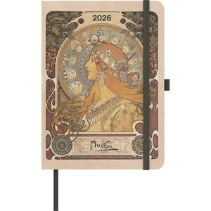 AGENDA ANUAL 2026 ARTDIARY ALFONS MUCHA 16X22