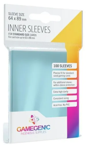GAMEGENIC: PACK INNER SLEEVES (100)                                         