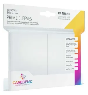 GAMEGENIC: PACK PRIME SLEEVES WHITE (100) GAMEGENIC: PACK PRIME SLEEVES WHITE (100)