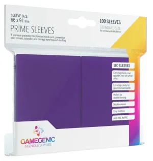 GAMEGENIC: PACK PRIME SLEEVES PURPLE (100)                                 
