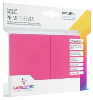 GAMEGENIC: PACK PRIME SLEEVES PINK (100)                                   