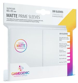 GAMEGENIC: PACK MATTE PRIME SLEEVES WHITE (100)                            