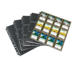 GAMEGENIC: 24-POCKET SIDELOADING PAGES PACK BLACK (10)                     